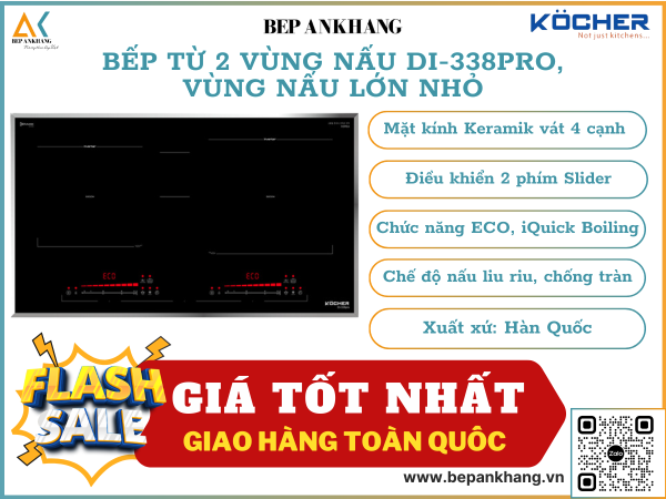 BẾP TỪ ĐÔI KOCHER DI-338PRO - Made in Korea